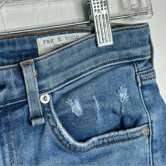 Rag & Bone Jeans Women Size 26 Cate Mid Rise Skinny Valley line Blue Denim - Picture 4 of 12